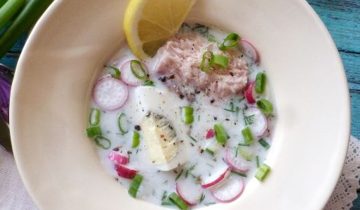 Okroshka with Canned Tuna