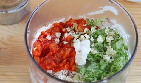 Cottage Cheese Pate with Baked Peppers step 7