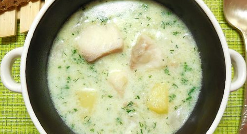 Milk Soup with Fish