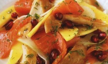 Smoked Fish, Fennel and Mango Salad