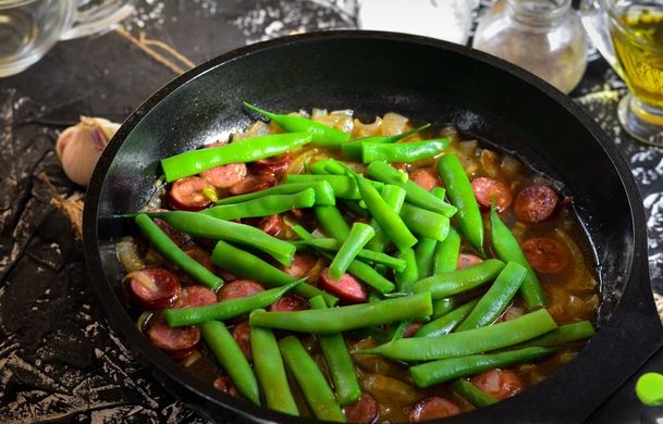 Green Beans Paprikash with Smoked Sausage step 11