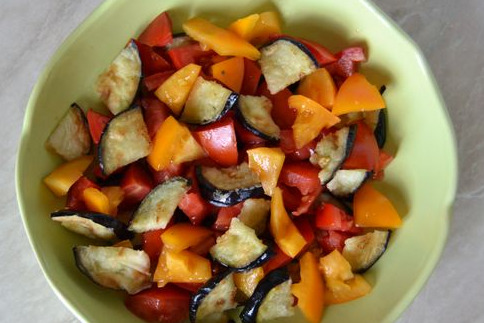 Eggplant, Tomato and Cream Cheese Sandwiches step 7