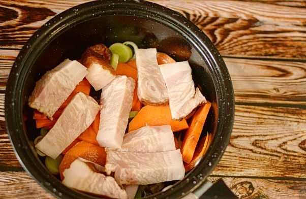 Stew of Pumpkin, Potatoes and Smoked Brisket step 4