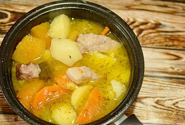 Stew of Pumpkin, Potatoes and Smoked Brisket step 8