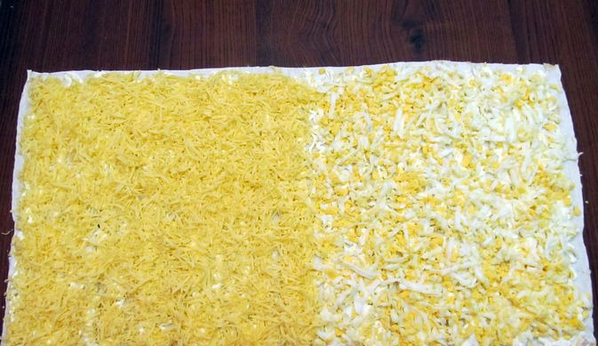 Lavash Roll “Mimosa” with Canned Fish step 8