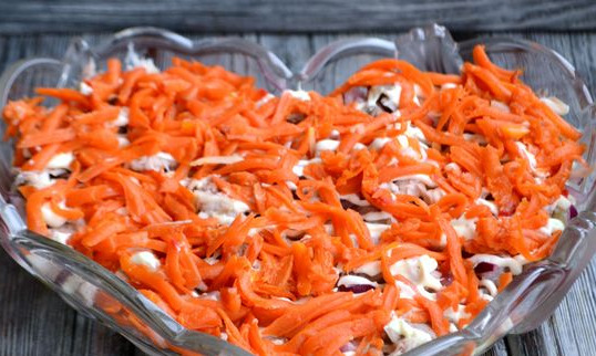 Herring under a Fur Coat with Two Types of Fish step 10