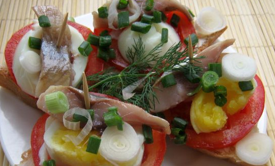 Herring and Egg Sandwiches