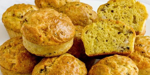 Snack Muffins with Canned Fish and Cheese
