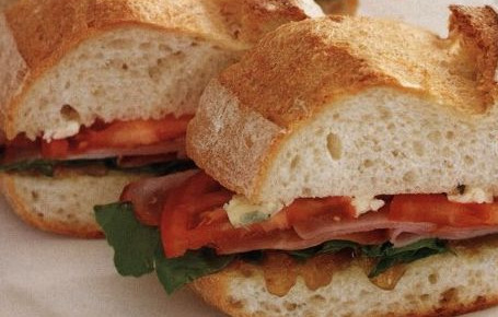 Ham, Tomato and Cheese Sandwich