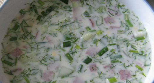Okroshka with Sausage