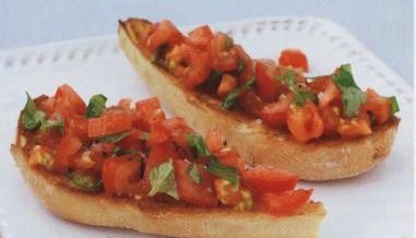 Bruschetta with Tomatoes and Basil