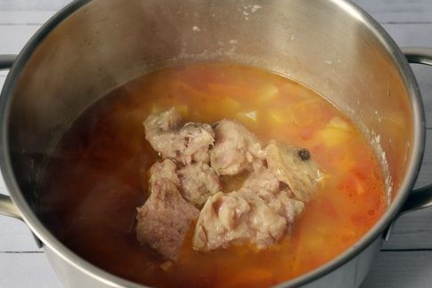 Canned Fish Soup with Bulgur and Vegetables step 12