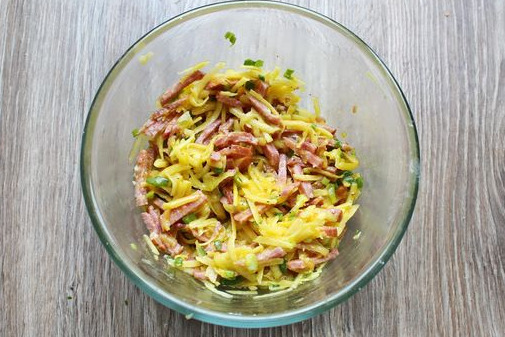 Hot Sandwiches with Sausage and Potatoes (in a Pan) step 6