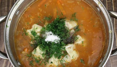 Rassolnik with Fish and Rice step 11