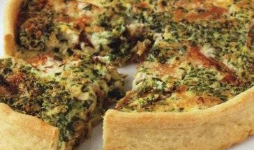 Open Pie with Smoked Fish and Green Onions