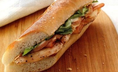 Burgers with Chicken Fillet, Ham and Cheese