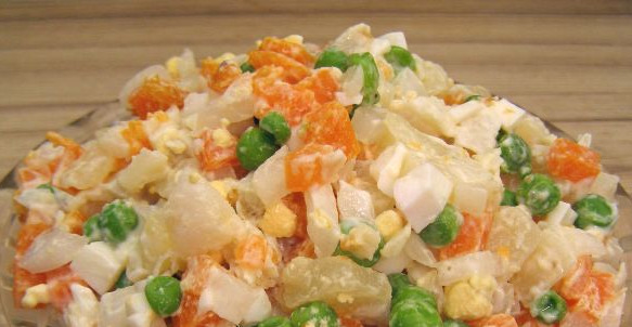 Olivier Salad with Fish