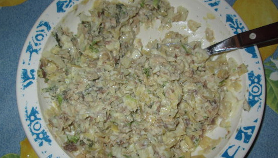 Canned Fish and Artichoke Appetizer step 3