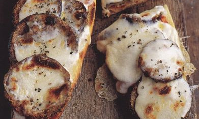 Eggplant and Cheese Sandwich