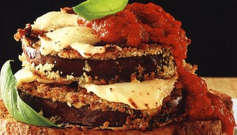 Hot Eggplant Sandwiches