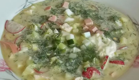 Okroshka Meat in Russian