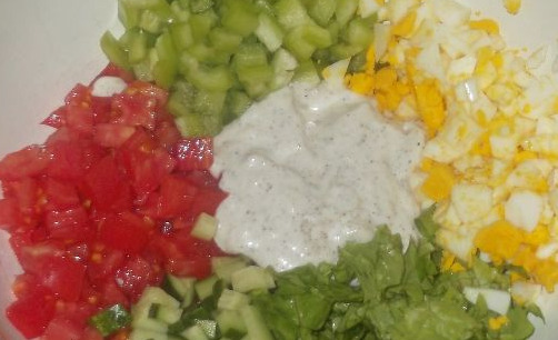Okroshka “Garlic” step 7