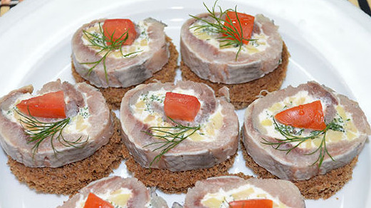 Canape with Herring