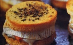 Hot Sandwiches with Goat Cheese and Trout
