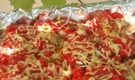 Fish Baked with Tomatoes