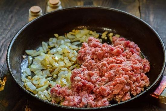 Cabbage casserole with minced meat (in the oven) step 3