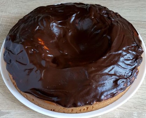 Milk Pie with Chocolate Glaze step 6