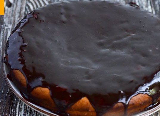 Curd Cake with Orange Zest and Chocolate Icing step 7
