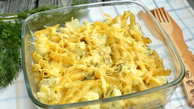 Cauliflower Baked with Macaroni and Cheese step 11