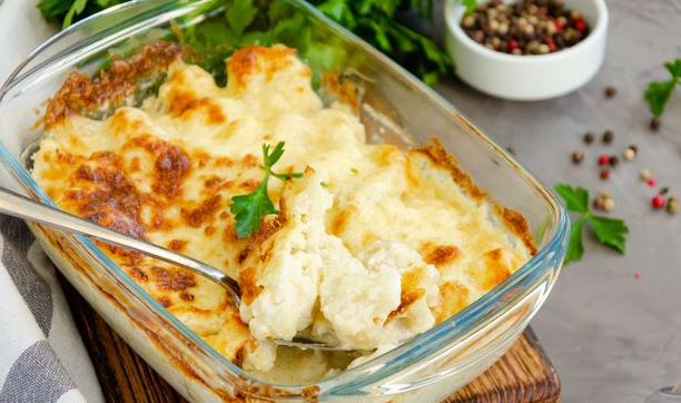 Cauliflower Baked with Cream and Cheese step 6