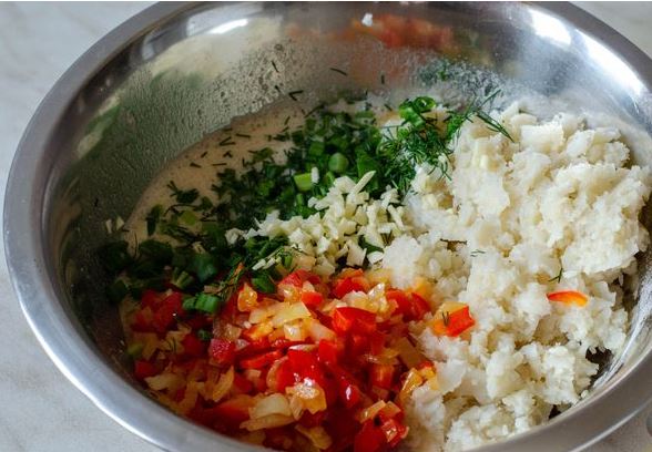 Cauliflower Casserole with Bell Peppers and Onions step 8