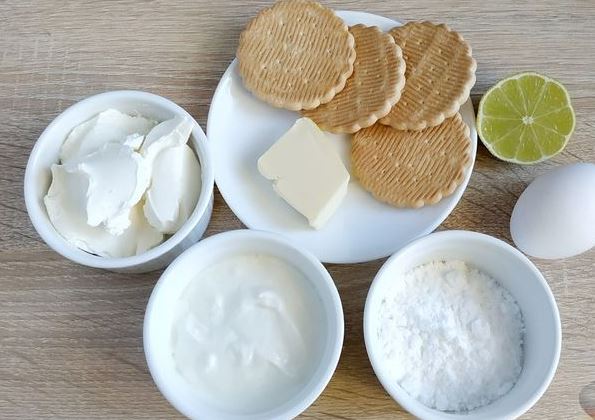 Cheesecake with Lime, Microwave step 1