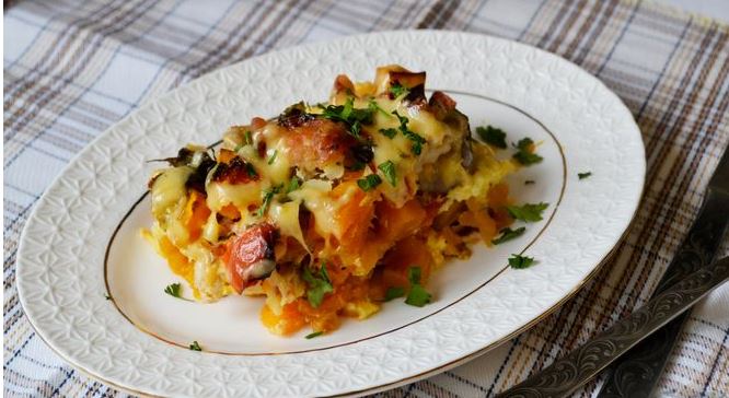 Chicken, Pumpkin and Tomato Casserole