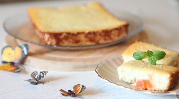 Cottage Cheese Casserole in the Oven