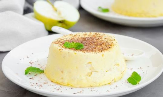 Cottage Cheese Casserole with Apple (in the Microwave)