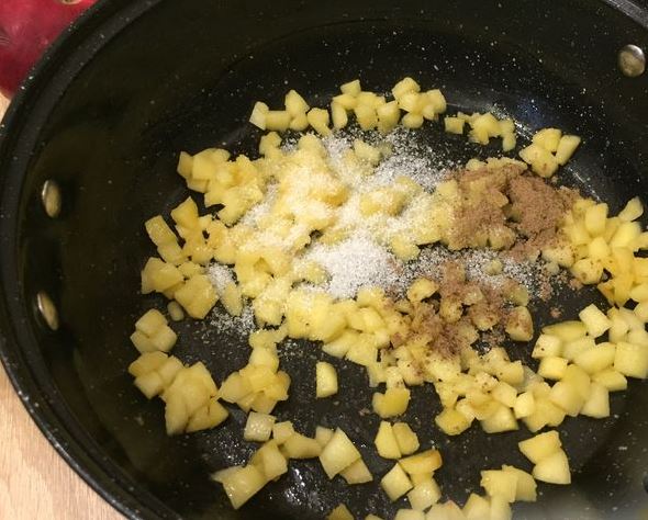 Cottage Cheese Casserole with Apples and Cinnamon step 3