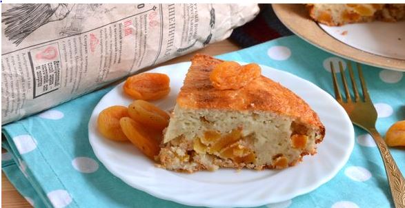 Cottage Cheese Casserole with Dried Apricots