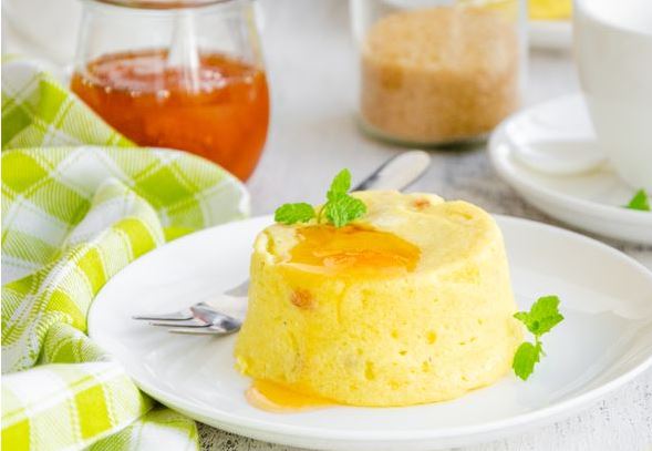 Cottage Cheese Casserole with Dried Apricots (in the Microwave)