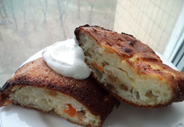 Cottage Cheese Casserole with Pumpkin and Raisins