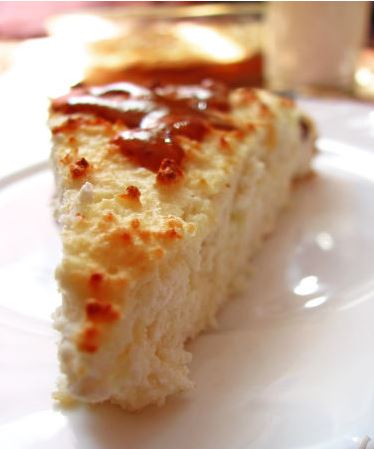 Cottage Cheese Casserole with Raisins and Sea Buckthorn Jam
