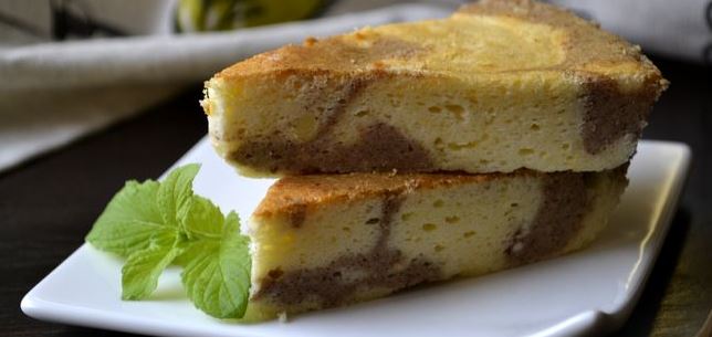 Creamy Curd Casserole with Cocoa