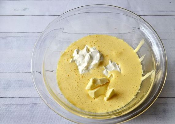 Creamy Curd Casserole with Cocoa step 2