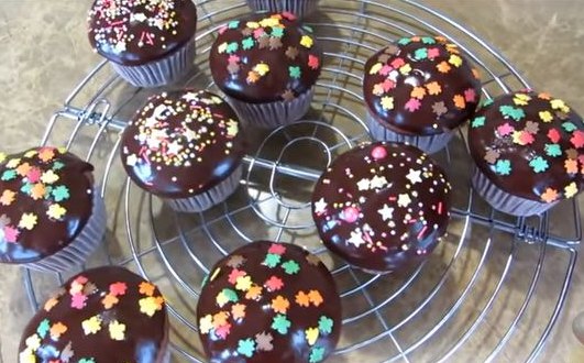 Chocolate Muffins step 7