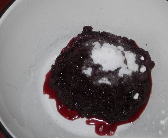 Curd Gingerbread with Cherry Jam step 1