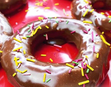 Donuts with Chocolate Glaze (Made from Yeast Dough)