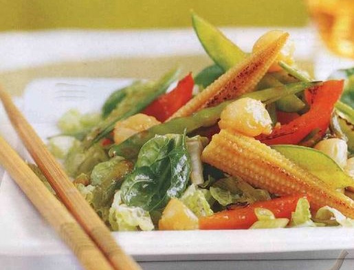 Hot Salad with Scallops